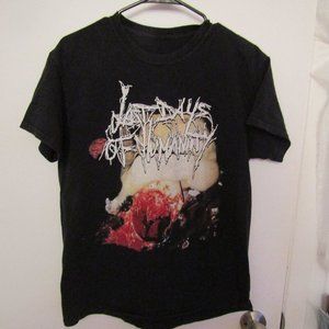 Last Days of Humanity Goregrind Metal T Shirt Size M